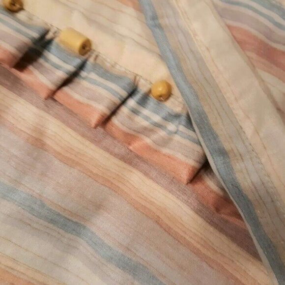 NEW Western Sarape Stripe Shoulder Handbag Purse Double Top handle Blue Ivory - Picture 8 of 8